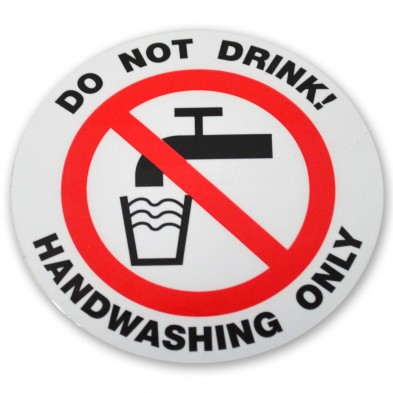 13776 Decal- Do Not Drink
