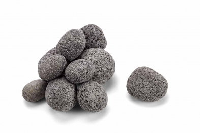 857S ROLLED LAVA STONE-BLACK--1"-2" SIZE