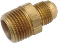 BHU64 BRASS HALF UNION 3/8 FLARE X 1/4 MIP