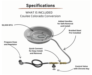 GAS0019 COULEE Gas Conversion Kit for Coulee Colorado