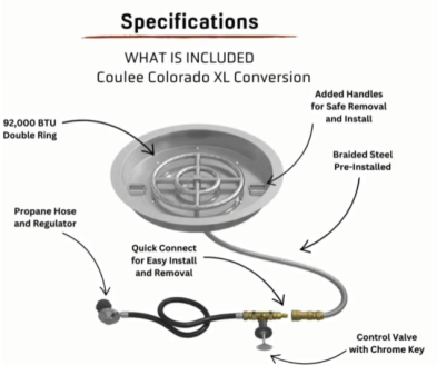 GAS0025 COULEE Gas Conversion Kit for Colorado XL