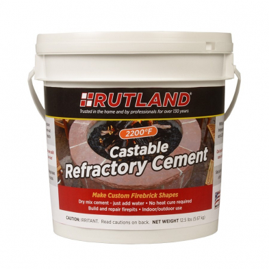 RP600 CASTABLE REFRACTORY CEMENT 12 1/2 LBS (2)