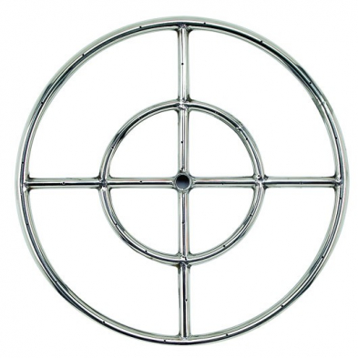 SSFR18 18" Double-Ring SS Burner with a 1/2" Inlet