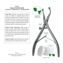 DP-136 Trousse placement temporaire de couronnes (1 Pince couronne + 20 Pointes de remplacement + 10g Poudre adhésif)