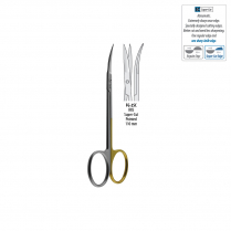FG-2SC Ciseaux, Iris, Super-Cut, courbé 11 cm