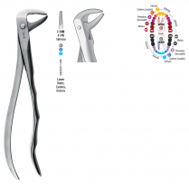 I-74N BMT GD - Tooth forceps, lower roots, # 74n