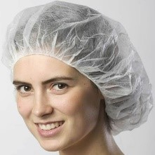 HGDHAIRCOVER Disposable Hair Covers, White-One Size (10 boxes of 100, 1000/CS)