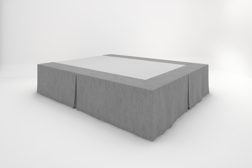  Stucco Bedskirts - Slate (Overstock)