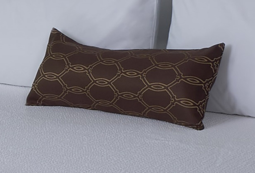 YSPGBFATSRT24X10 Cable Coffee Brown/Bronze Bolster Pillow Sham 24x10 (Overstock)