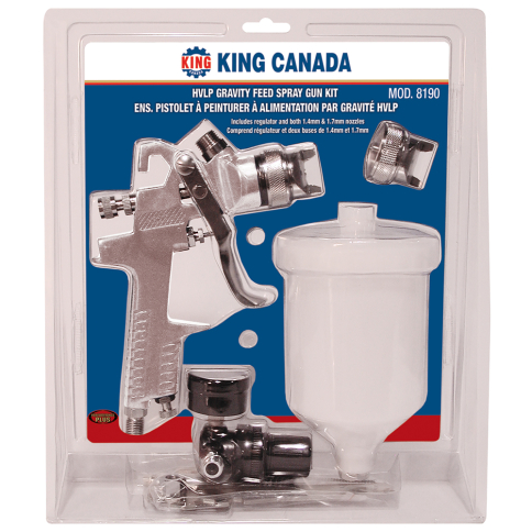 8190 HVLP GRAVITY FEED SPRAY GUN KIT