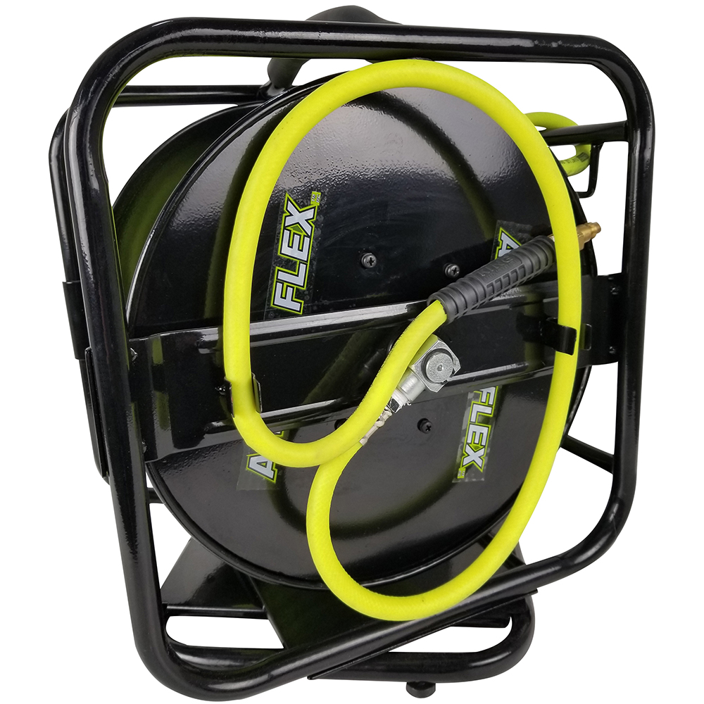 14 x 100 feet MANUAL AIR HOSE REEL WITH HYBRID POLYMER AIR HOSE KING Canada  - Power Tools, Woodworking and Metalworking Machines by King Canada
