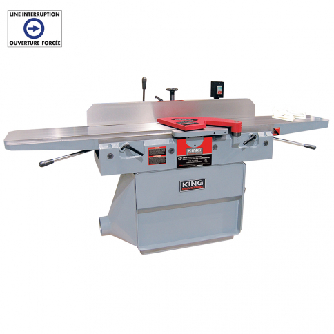 KC-125FX 12" INDUSTRIAL JOINTER WITH SPIRAL CUTTERHEAD (220V)