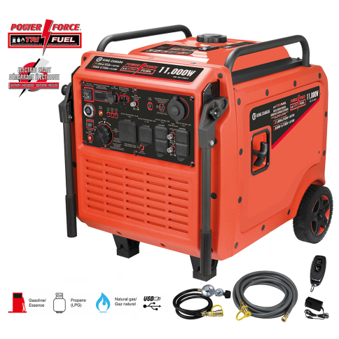 KCG-11000I-TF Génératrice à inverseur électronique à triple carburants 11,000W