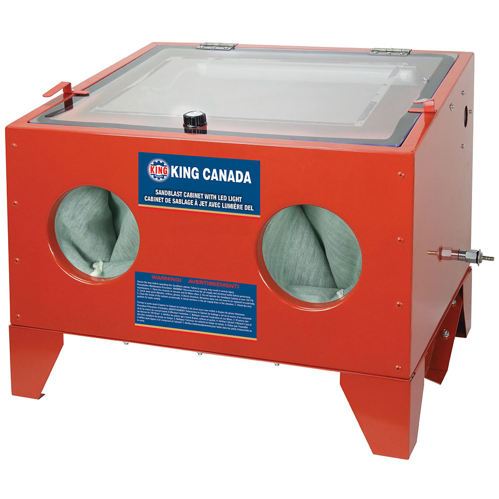 Sandblast Cabinet With Led Light King Canada Power Tools Woodworking And Metalworking Machines By