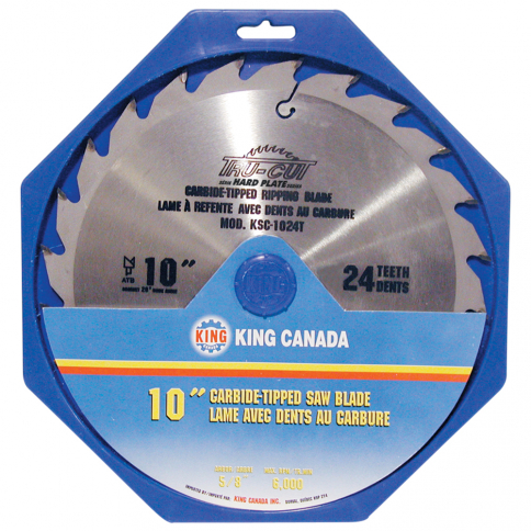KSC-1024T 10" X 24T TUNGSTEN CARBIDE TIPPED SAW BLADE