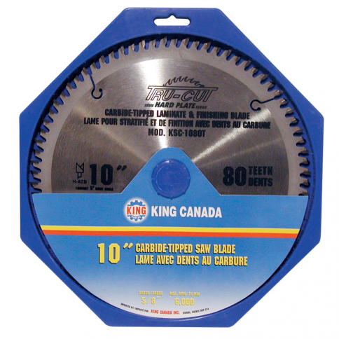 KSC-1080T 10" X 80T TUNGSTEN CARBIDE TIPPED SAW BLADE