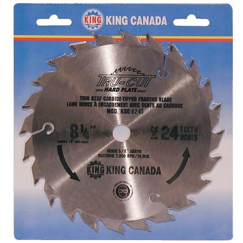 KSC-824T 8-1/4" X 24T TUNGSTEN CARBIDE TIPPED SAW BLADE