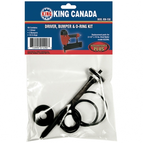 KW-158 DRIVER, BUMPER & O-RING KIT FOR 8225NL