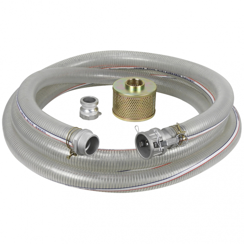 KW-252 2" X 25' PVC SUCTION HOSE KIT FOR WATER PUMP
