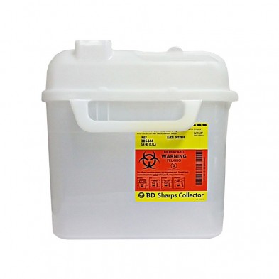 EM-3303-0001 Sharps Container - 5.4 quart side entry