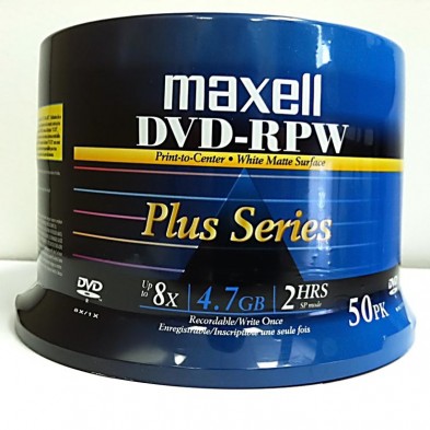 EM-5410-00BR Maxell DVD 4.7 Write Once 50/spindle w/o Case