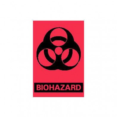 EM-5962-2351 Biohazard Labels 3" x 2", 500/roll