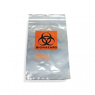EM-5962-4914 Biohazard Bag 6" x 9" 1,000/cs.