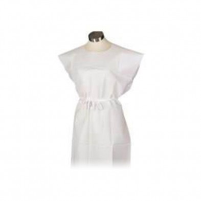 EM-6489-0431 White Exam Gown 3 ply Tissue 30"x 42", 50/case