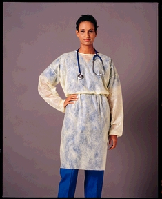 EM-6490-0202 Isolation Gown, Yellow, Long Sleeve, NS, 50/case
