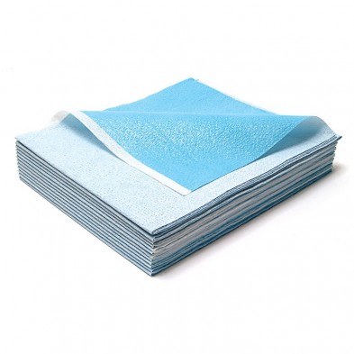 EM-6496-0357 Stretcher Sheet, Blue Tissue/Poly 40"x 72", 50/case