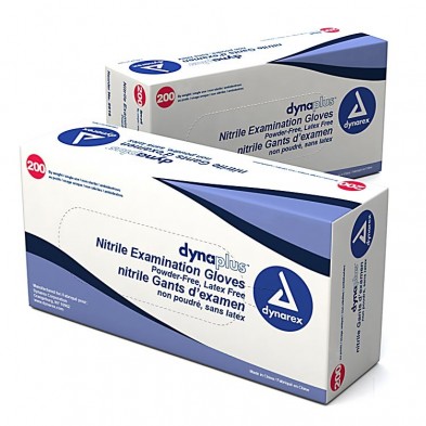 EM-6500-2515 DynaPlus Nitrile Gloves (Powder-free) Blue XS 200/box