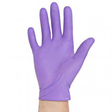 EM-6500-5092 Purple PF Nitrile Sterile Gloves, Medium, 50 pairs/box
