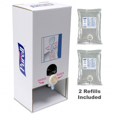 EM-6606-2TTS Purell Table Top Stand w/(2) 1000ml Sanitizer Refill Bags