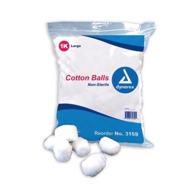EM-6628-3169 Cotton Balls, Large 1,000/bag
