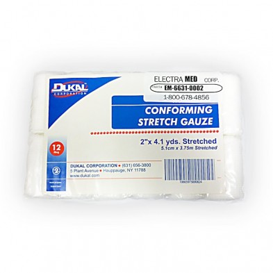 EM-6631-0002 Stretch Gauze Bandage 2" NS 12/bag