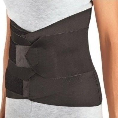 EM-6632-2503 Sacro-Lumbar Support, Small Black with Compression Straps