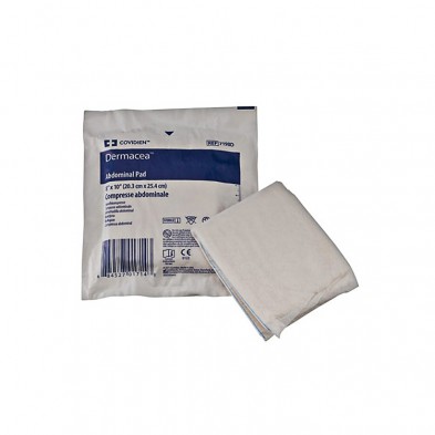 EM-6638-7198 Curity Abdominal Pads, 8"x10", Sterile, 18/tray