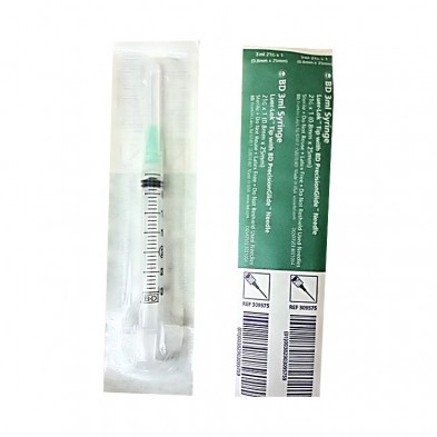 EM-6825-9575 3cc Syringe w/21G x 1" Needle Combo - 100/box
