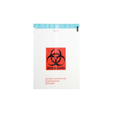 EM-6827-4140 Specimen Bag Double Wall 13" x 18" with Pockets, 500/cs.