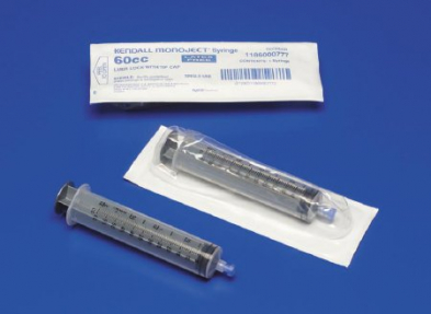 EM-6829-0002 60cc LL Syringe Only, 30/box Monoject