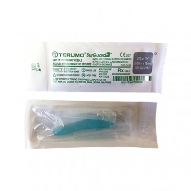 EM-6830-2713 27Gx 1/2" Terumo SurGuard Safety Needle - 100/box