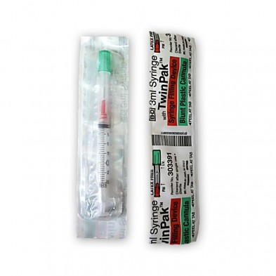 EM-6830-3391 3ml Syringe w/Twinpack 100/box