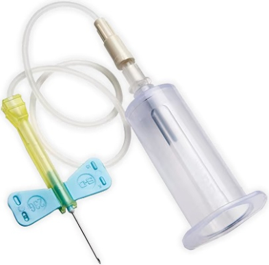 EM-6834-8653 Blood Collection Set Safety Lok 23gx3/4" Winged, 25/Bx