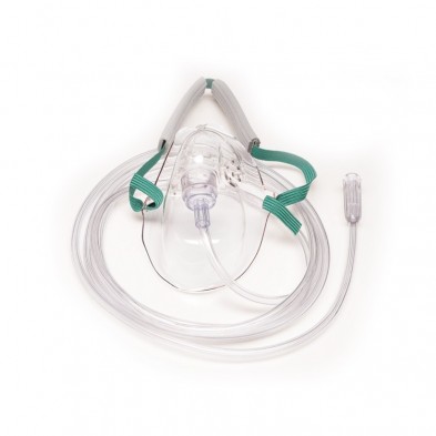 EM-8841-8110 Salter Mask, Med. Conc. Oxygen, Elong. Adult w/strap 50/case