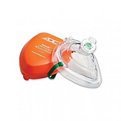 EM-8843-4053 AdSafe CPR Pocket Resuscitator, One Way Valve, LF