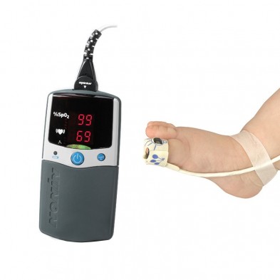 EM-9510-2511 PalmSat Digital Handheld Pulse Oximeter,8008J Infant Probe