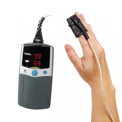 EM-9510-2514 PalmSat Digital Handheld Pulse Oximeter,8000SM Soft Probe