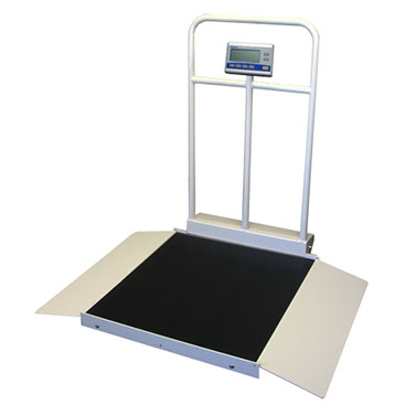 EM-96MX-450D Befour Wheelchair Scale with Tilt and Roll Dual Ramps