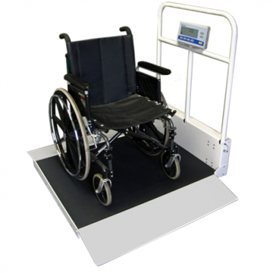 EM-96MX-490D Befour Wheelchair Scale Folding XL Dual Ramps