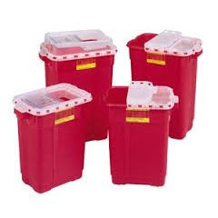 OM-3303-5602 Sharps Container - 9 Gallon 8/case
